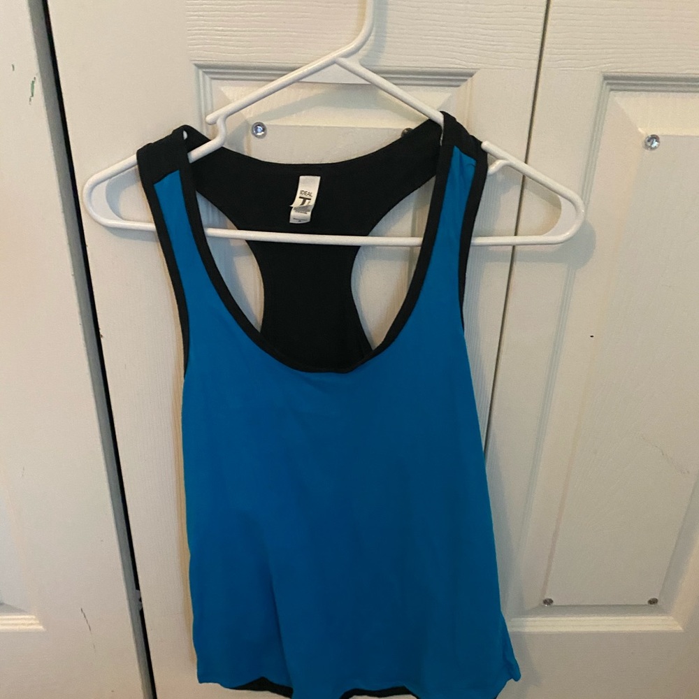 Blue front, Black back tee